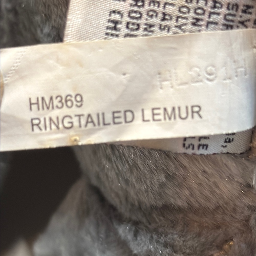 GANZ Gray and Cream Stuffed Lemur and Hedgehog Set - Picture 5 of 10